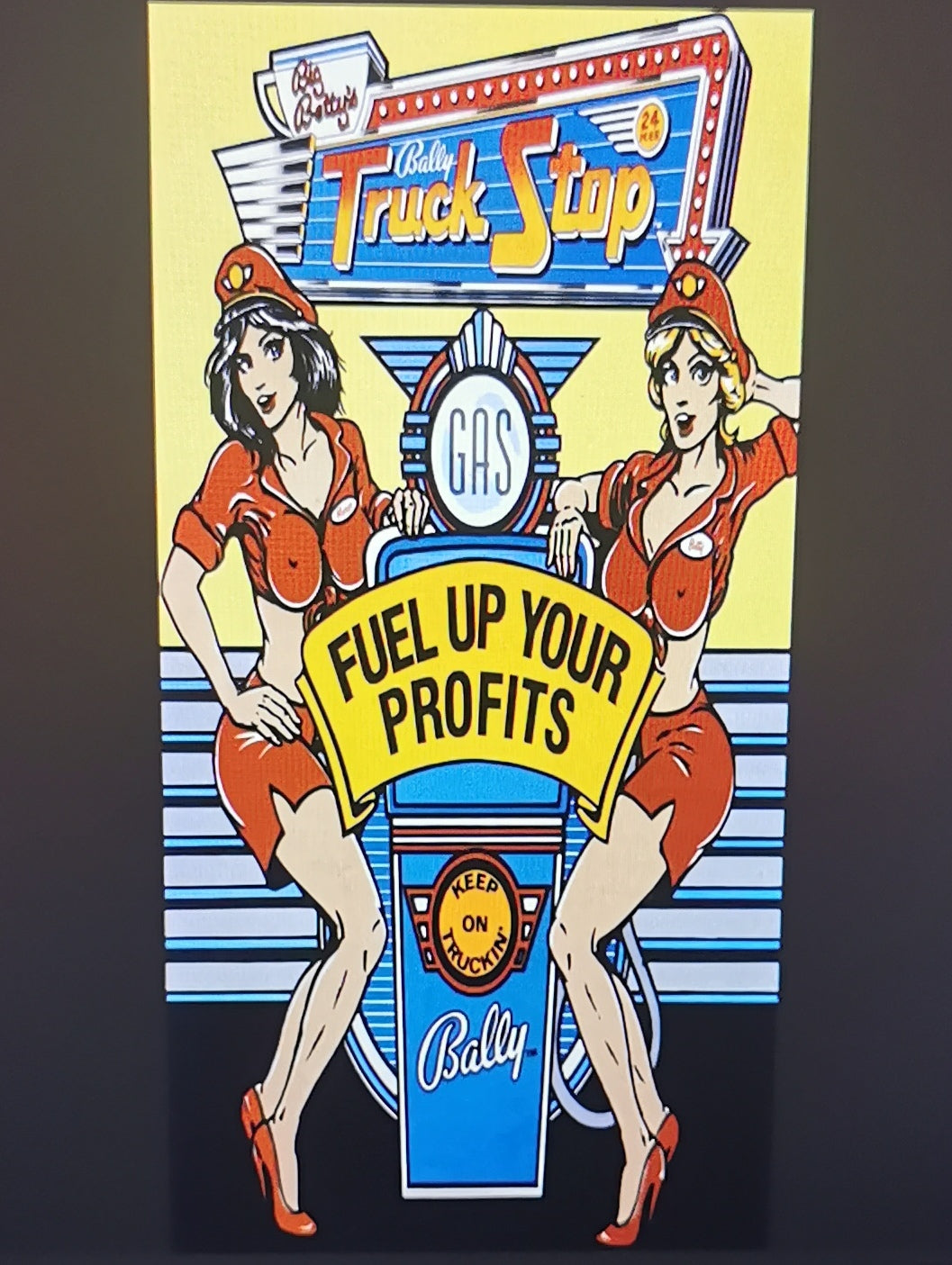 Pinball cover protection Truck stop Bally