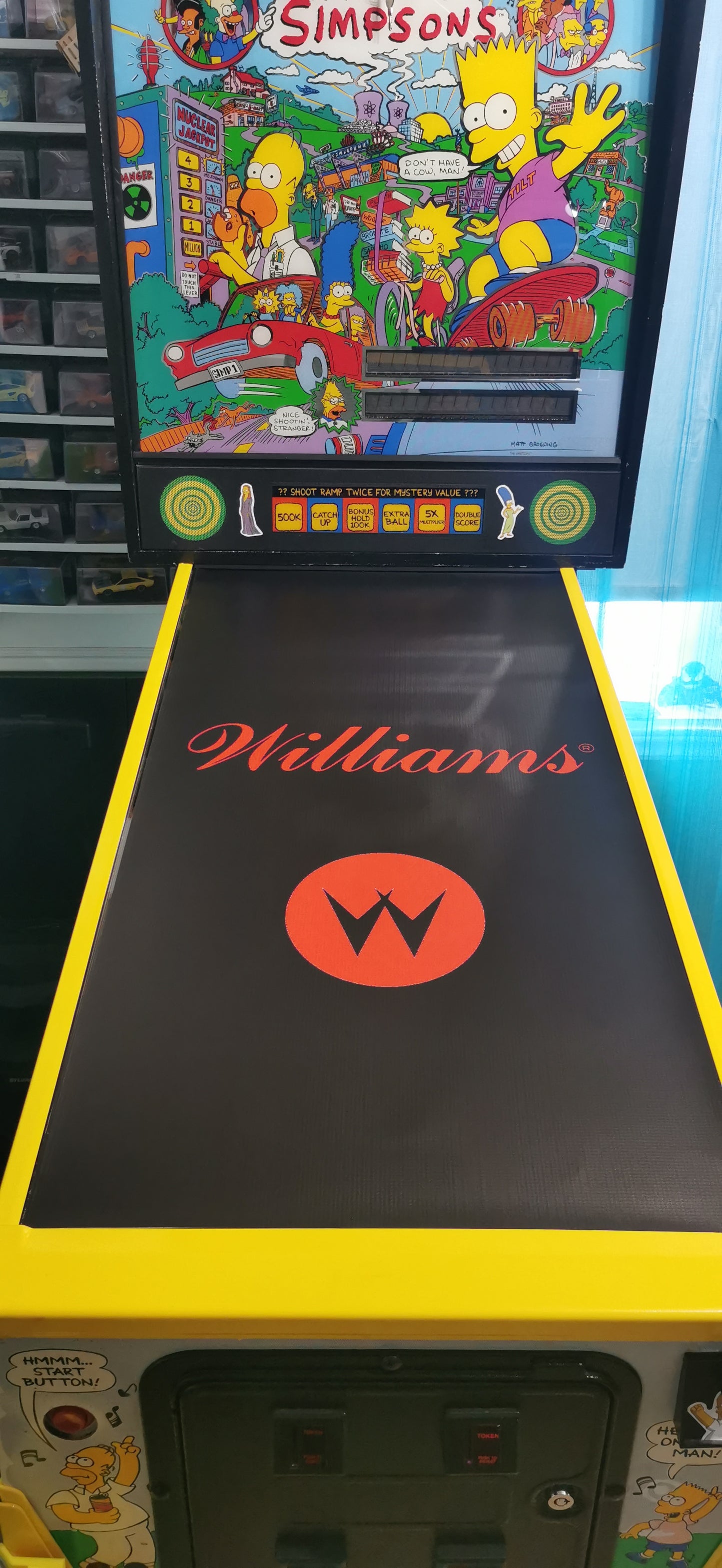 Pinball cover protection glass Williams logo