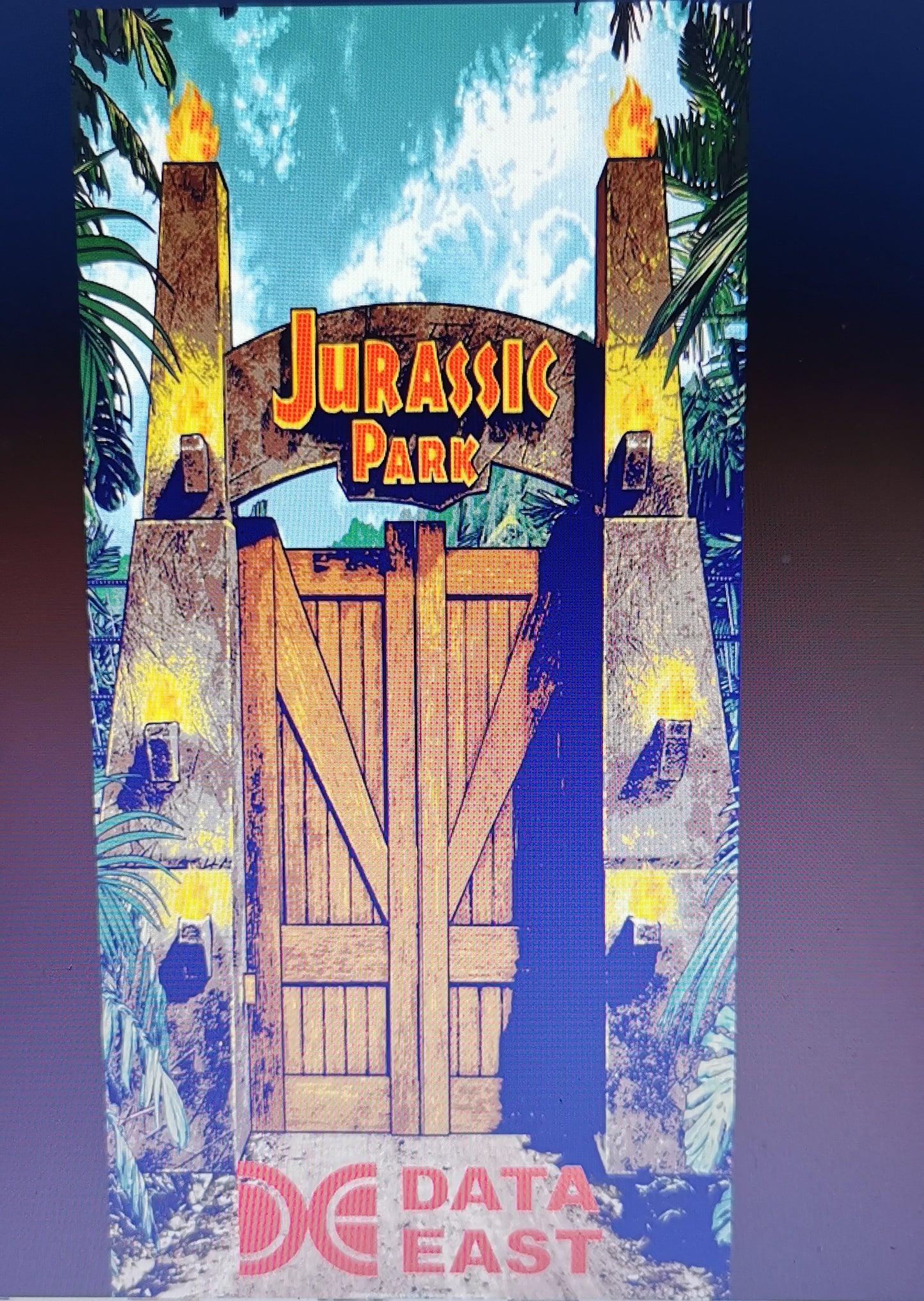Pinball cover protection glass jurassic park data East