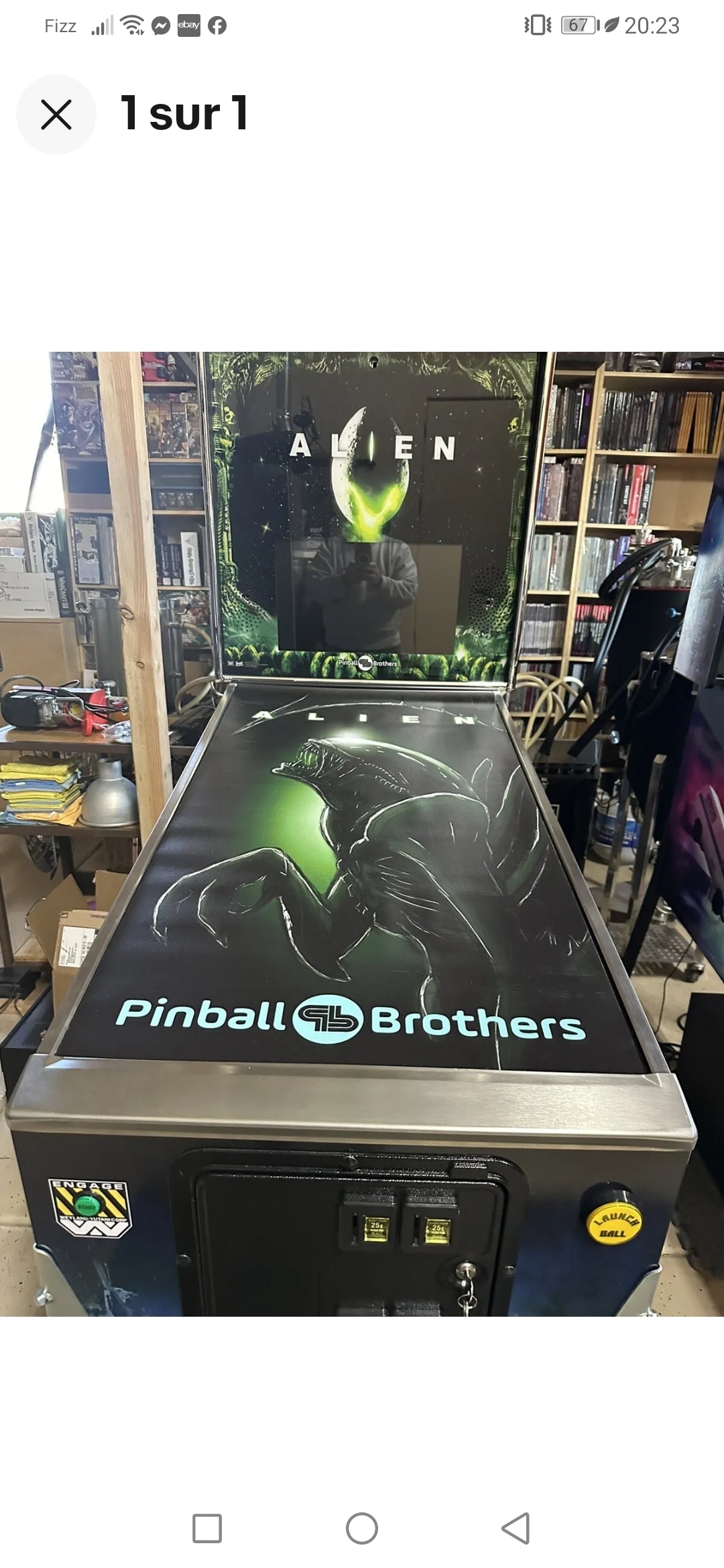 Pinball cover protection Alien