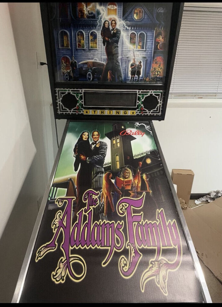 Pinball cover protection glass Addams Family