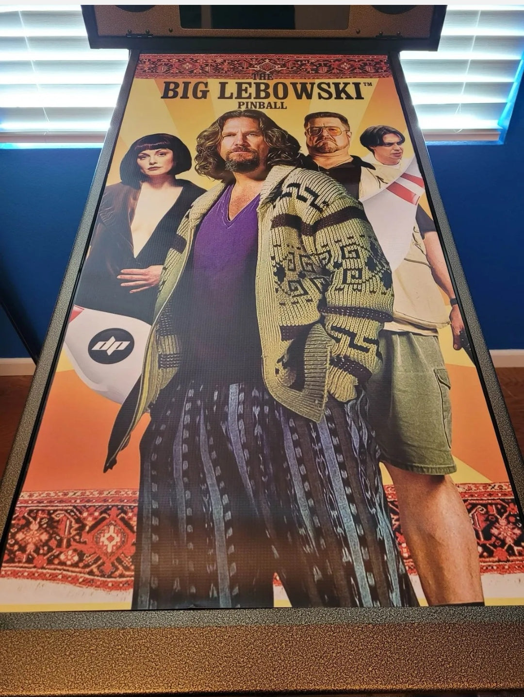 Pinball cover protection glass The Big Levowski