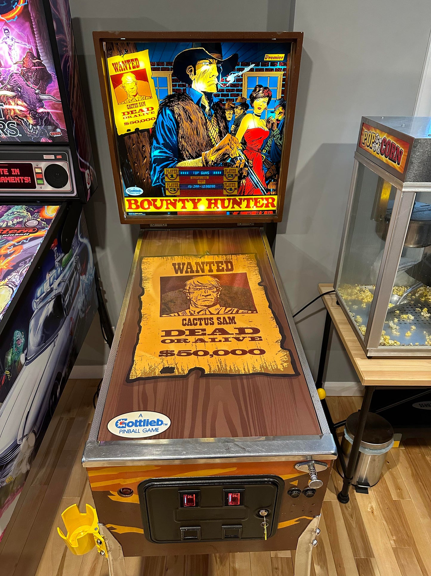 Pinball cover protection glass Bounty hunter