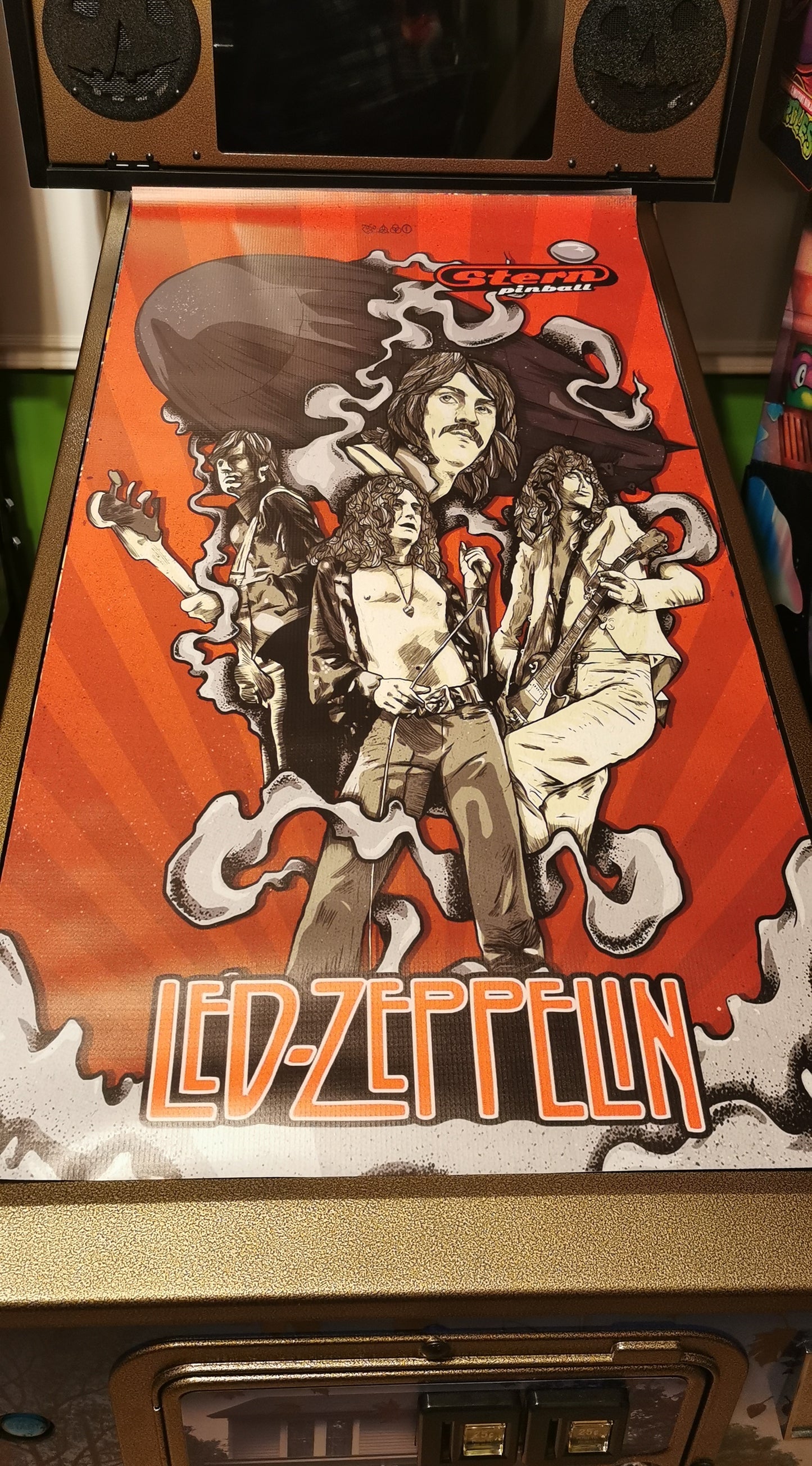 Pinball cover protection Led Zeppelin