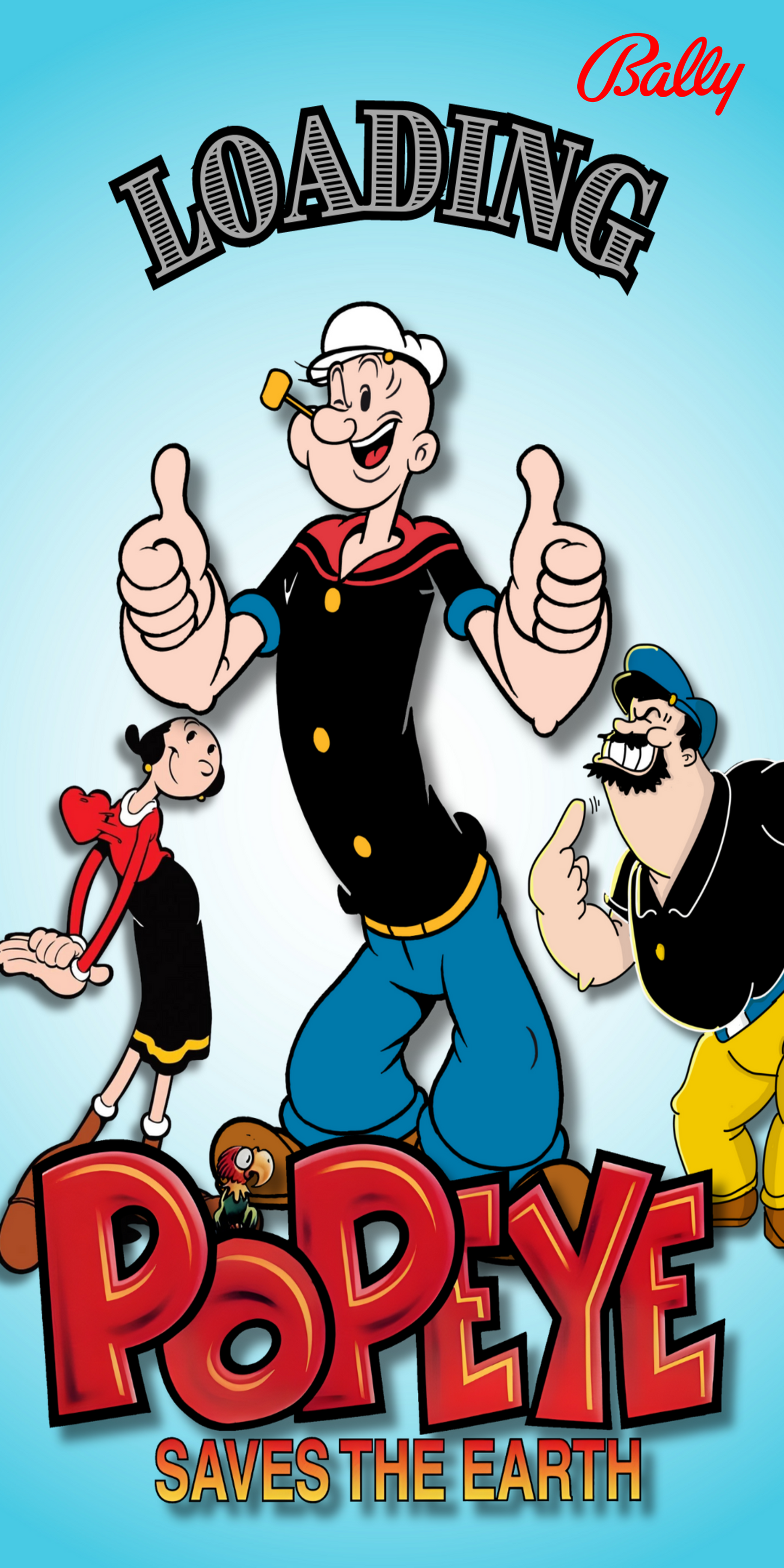 Pinball cover protection Popeye