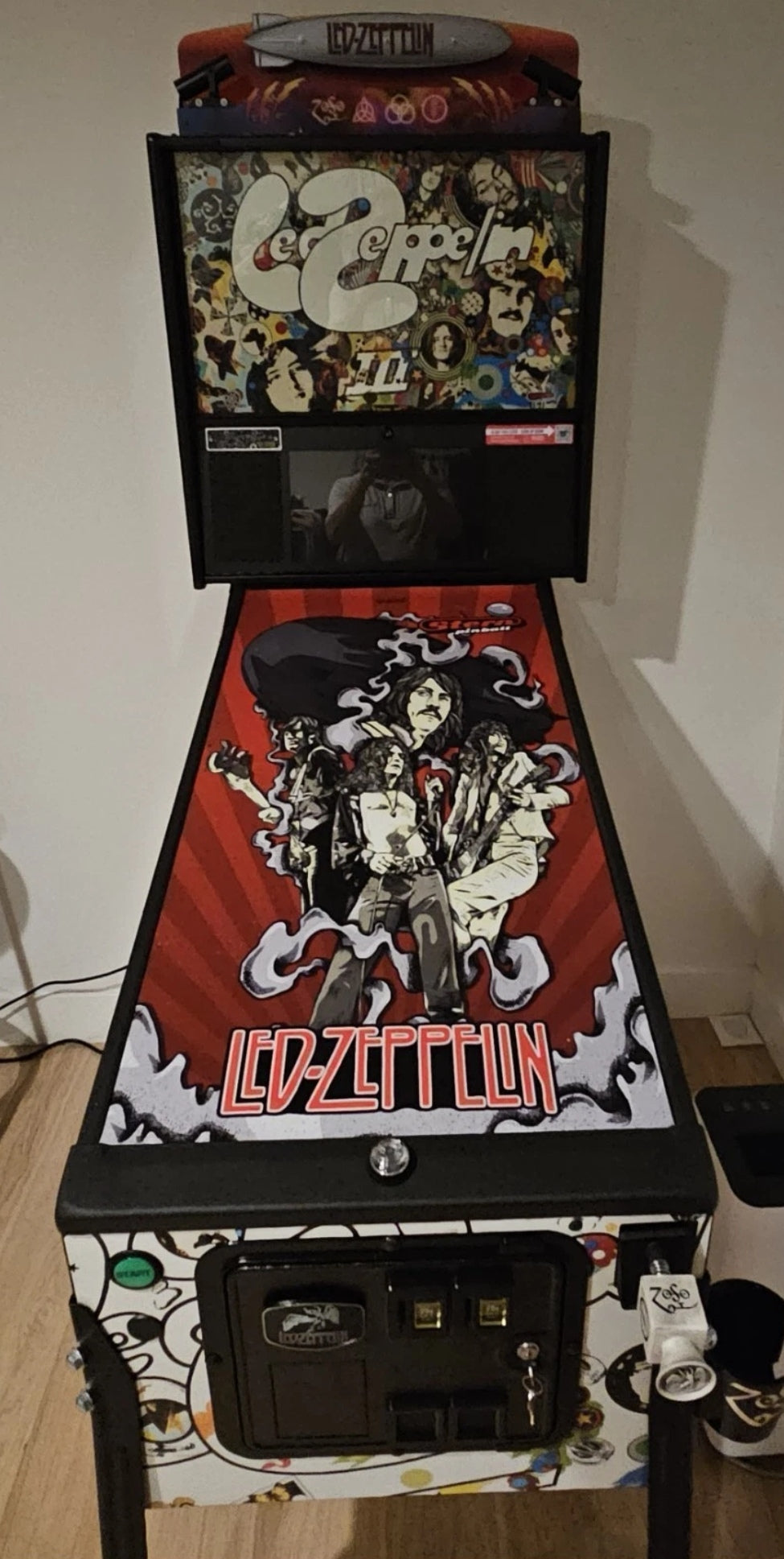 Pinball cover protection Led Zeppelin
