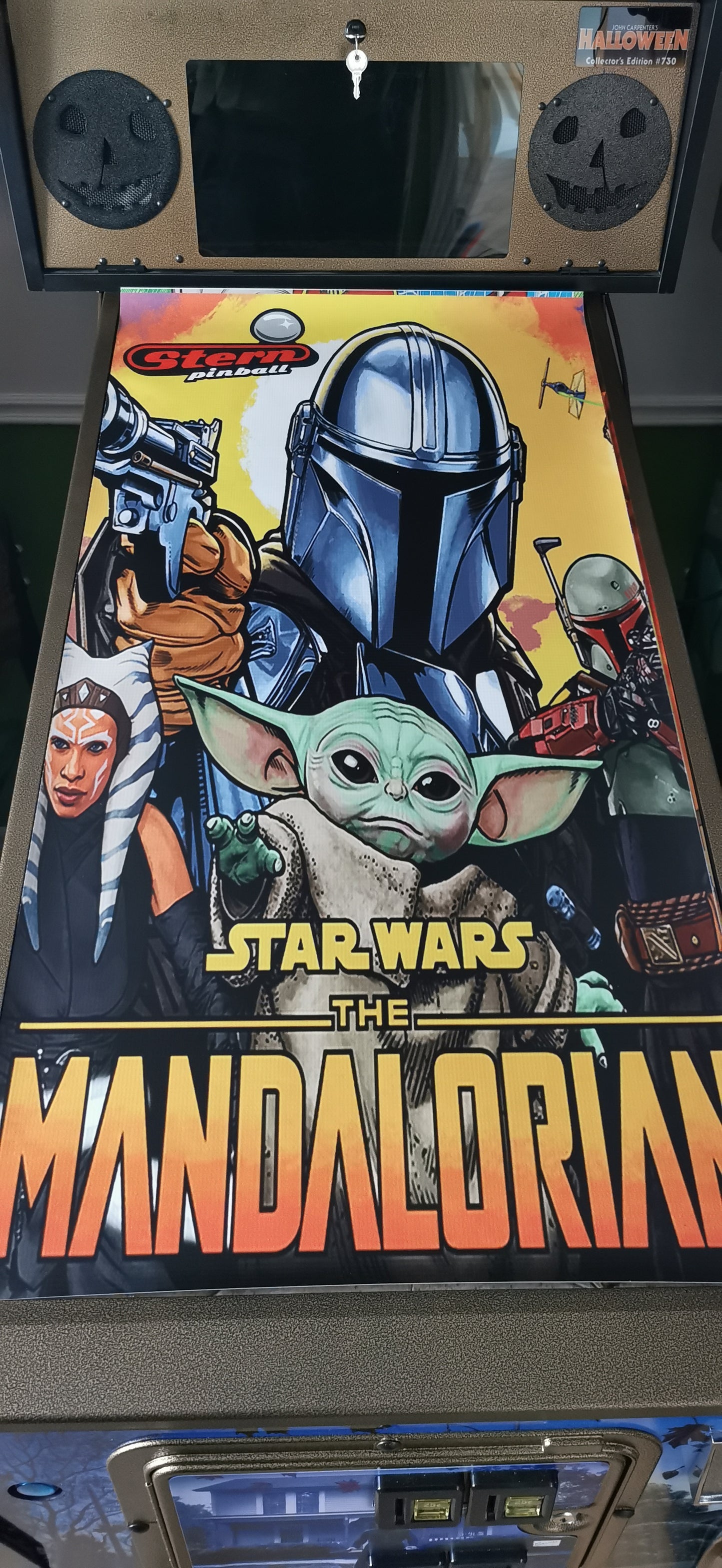 Pinball cover protection glass Star Wars Mandalorian