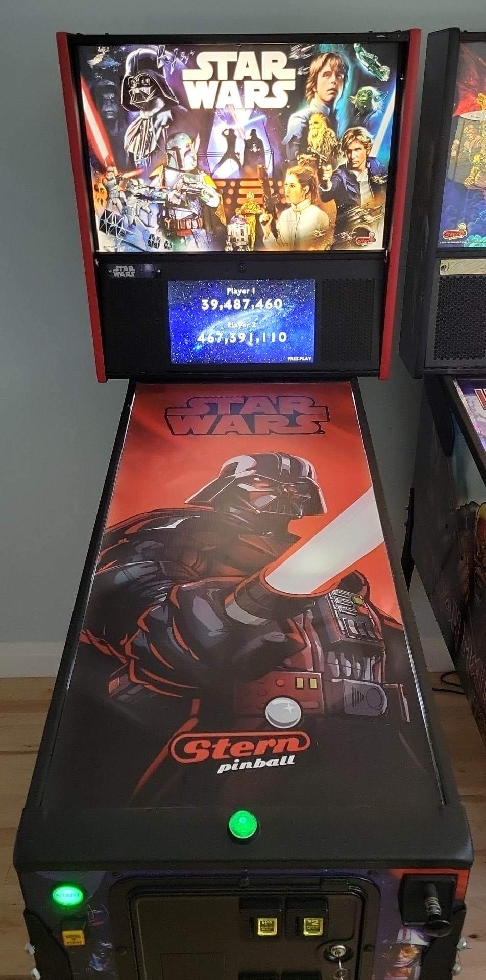 Pinball cover protection glass Star Wars Stern