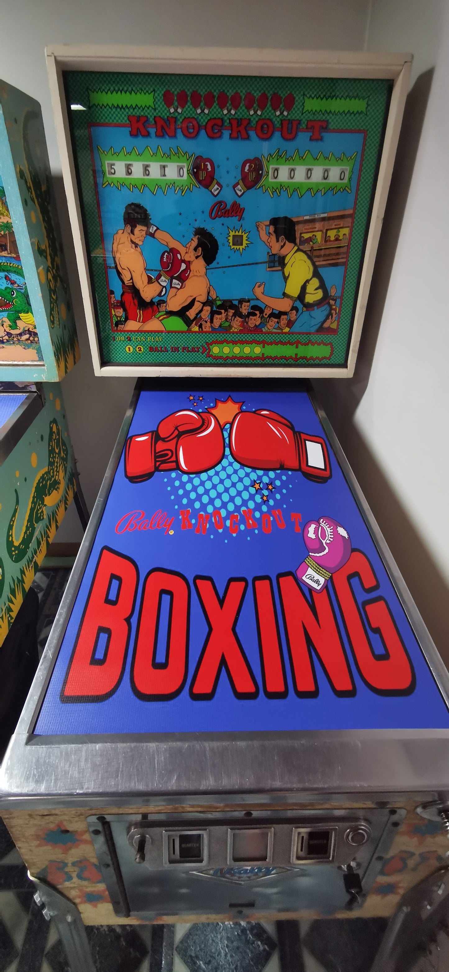 Pinball cover protection knockout Bally