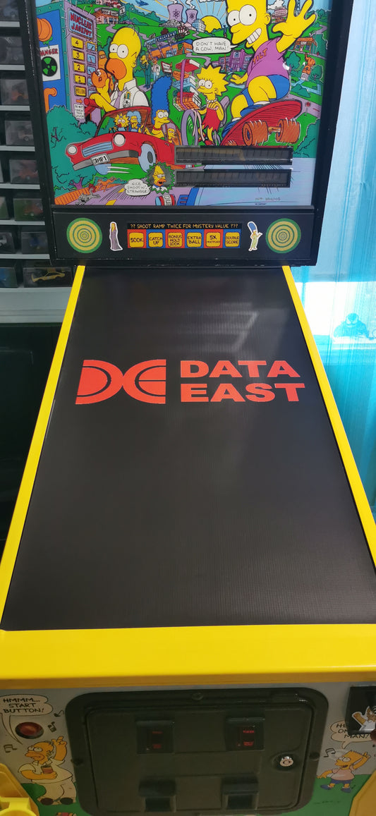 Pinball cover protection glass Data East logo