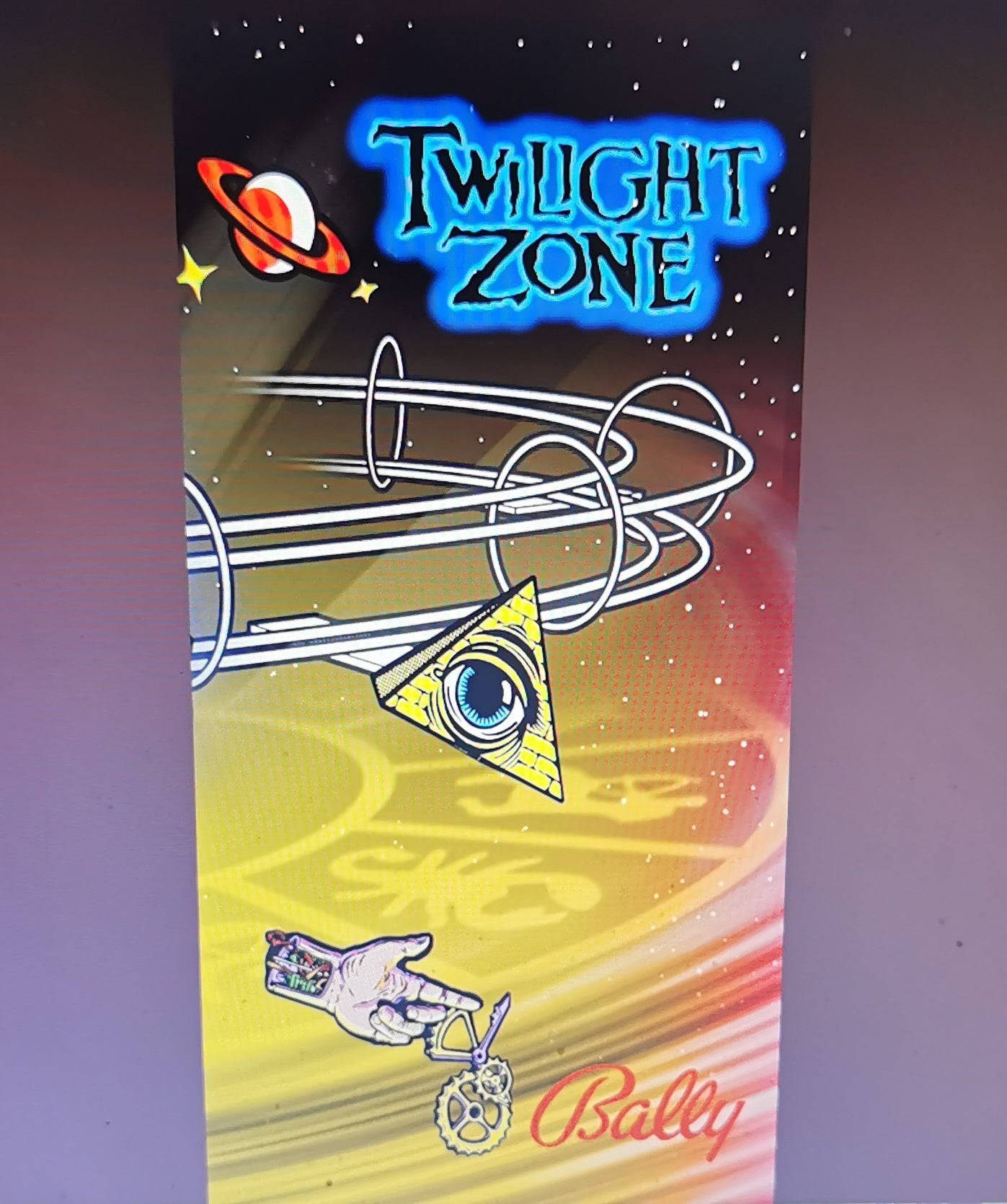 Pinball cover protection glass Twilight Zone