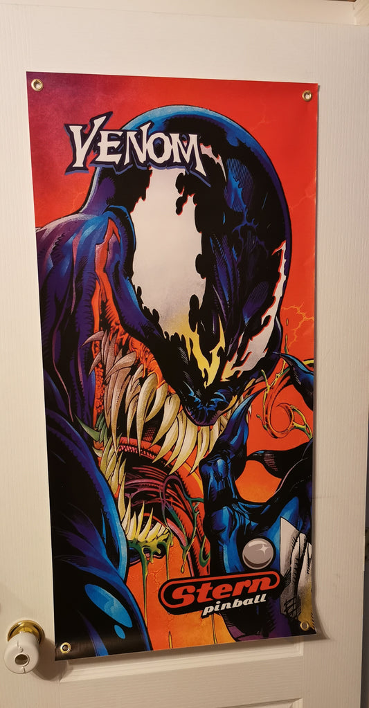 Pinball banner 20x42 Venom Stern