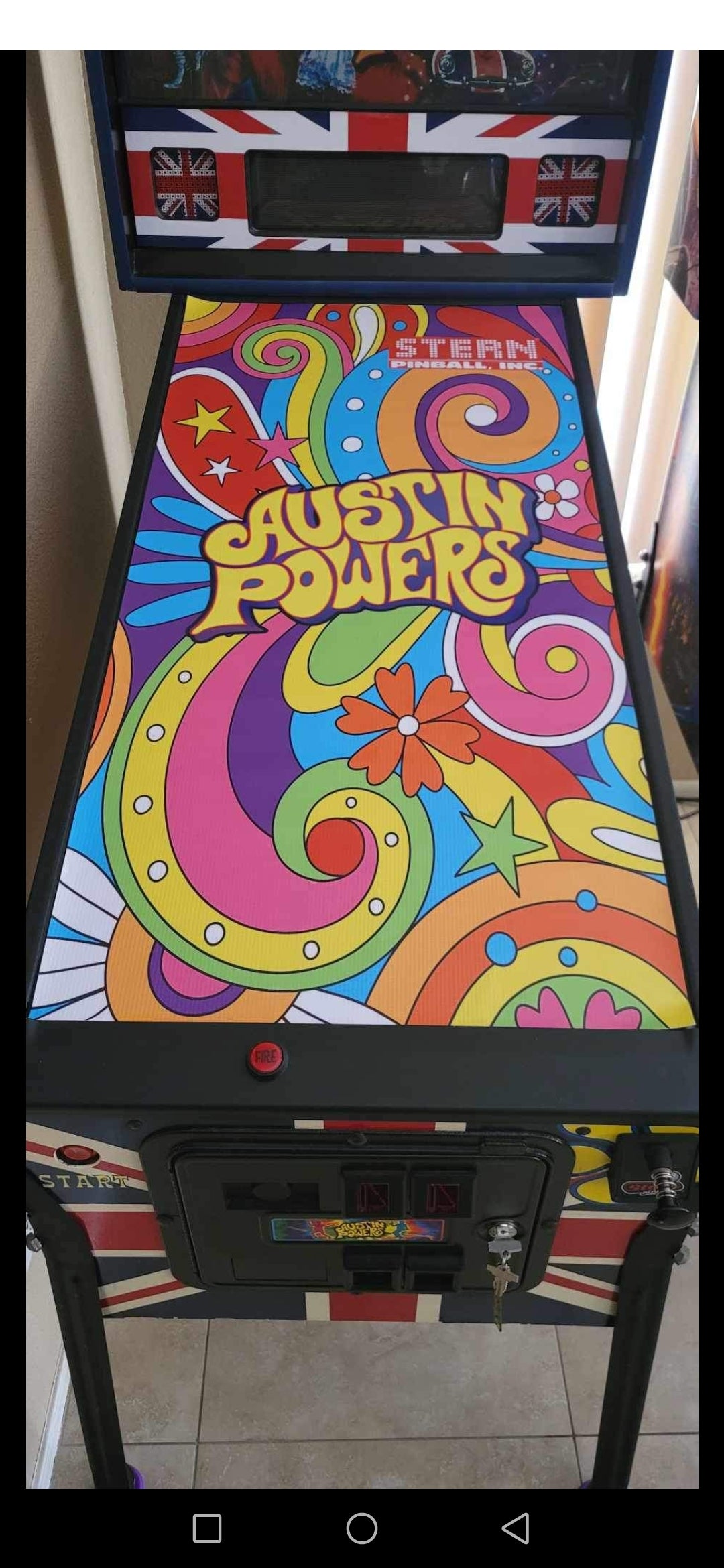 Pinball cover protection glass Austin Powers Stern