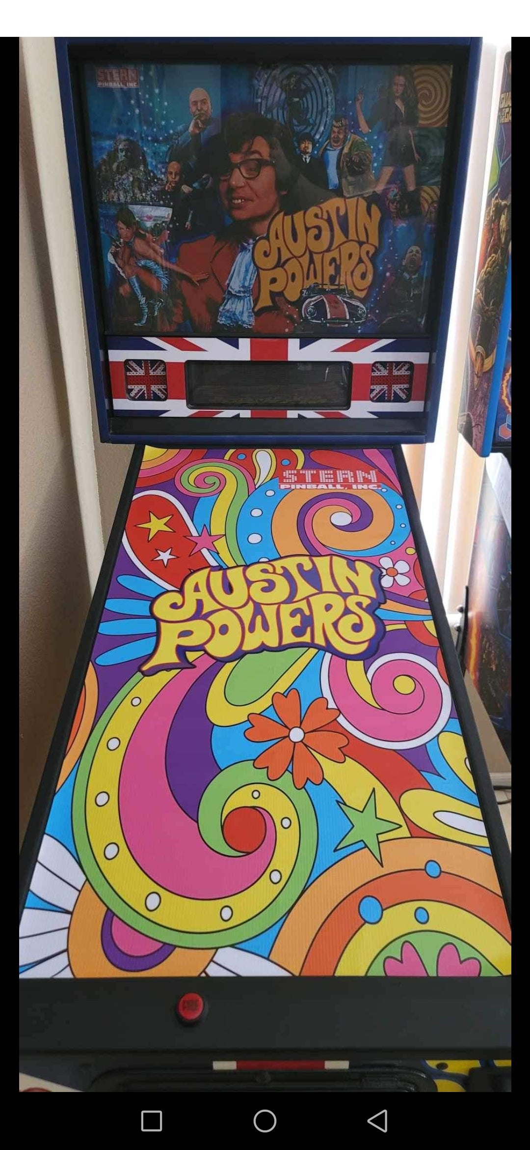 Pinball cover protection glass Austin Powers Stern