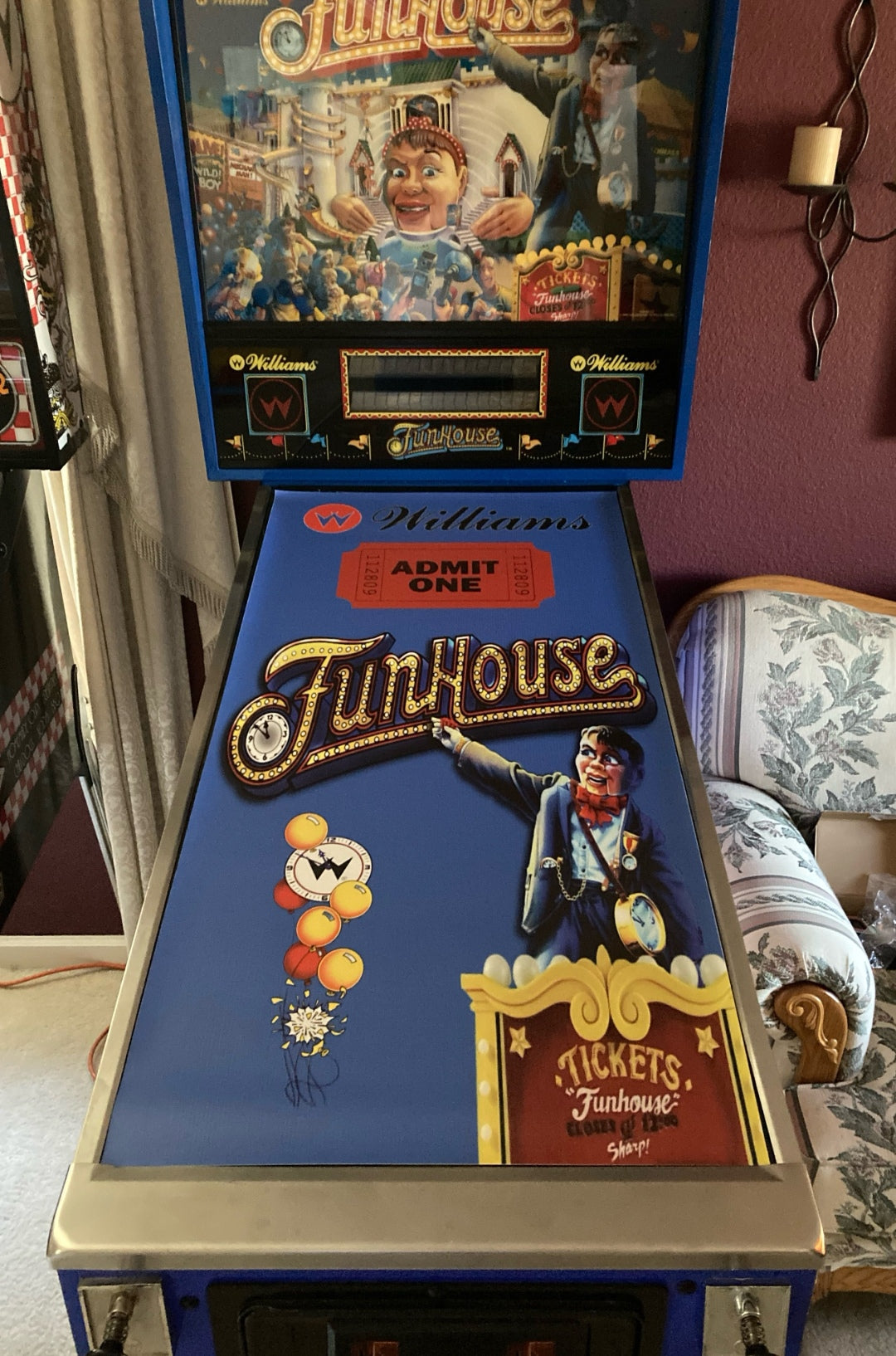 Pinball cover protection Funhouse Williams