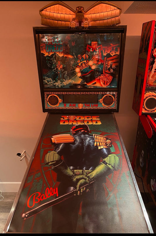 Pinball cover protection glass Judge Dredd Bally