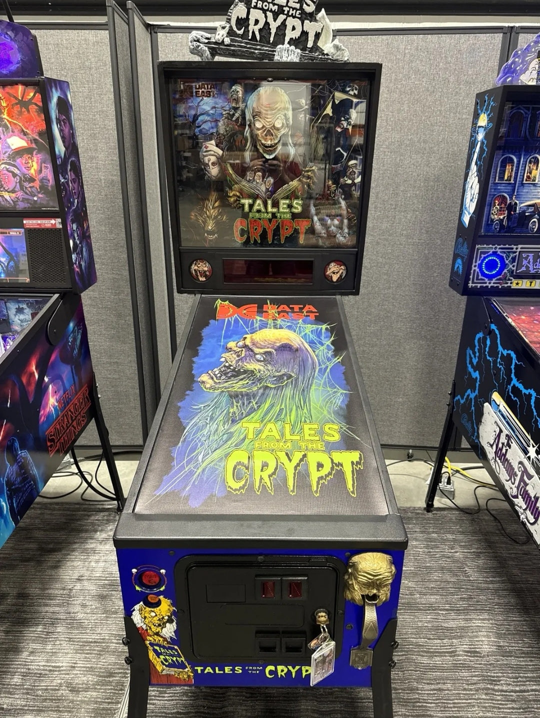 Pinball cover protection glass Tales from the crypt data East