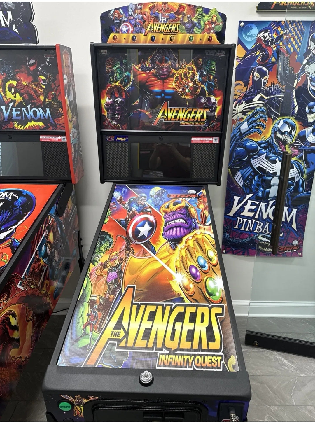Pinball cover protection glass Avengers Stern