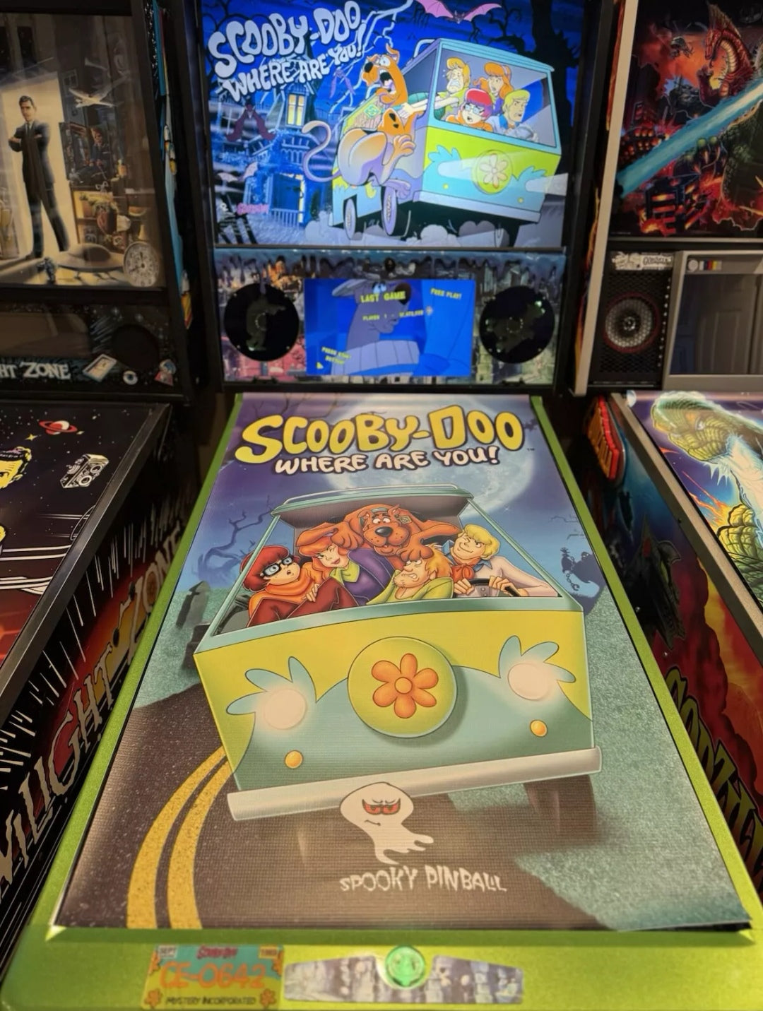 Pinball cover protection glass Scooby Doo