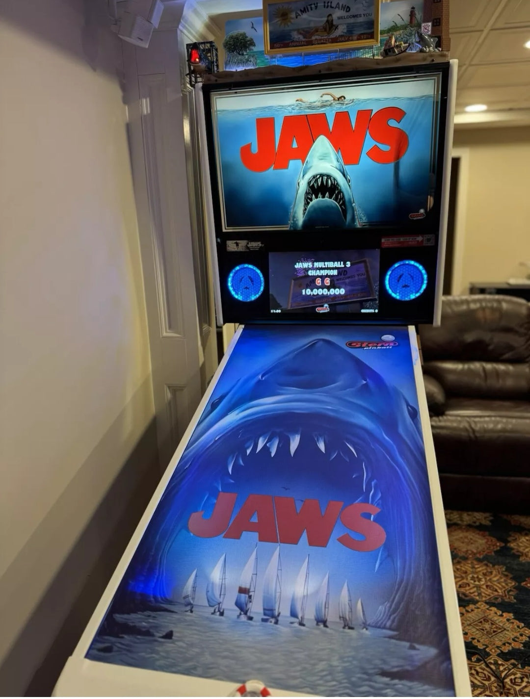 Pinball cover protection Jaws Stern