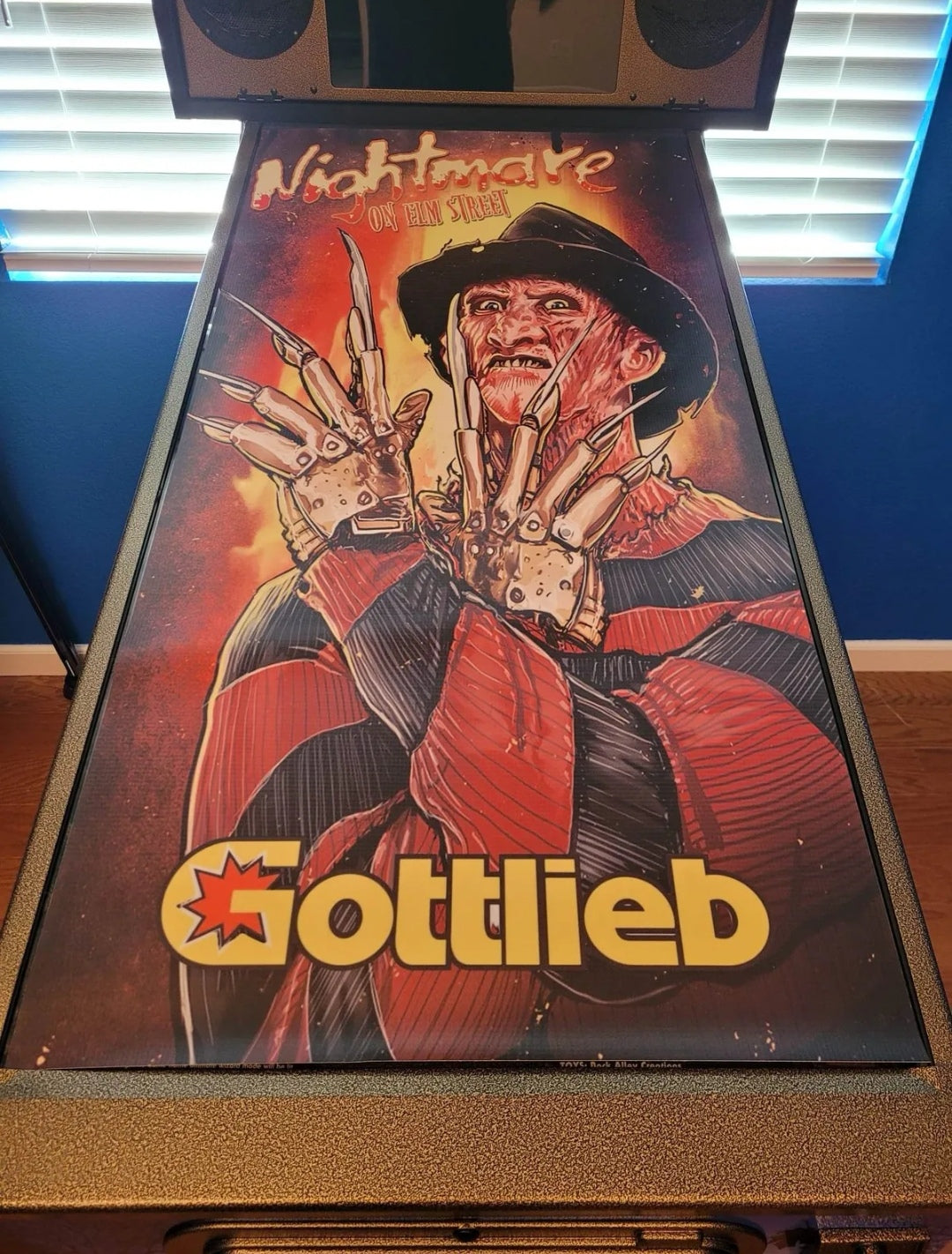 Pinball cover protection glass Freddy Nightmare