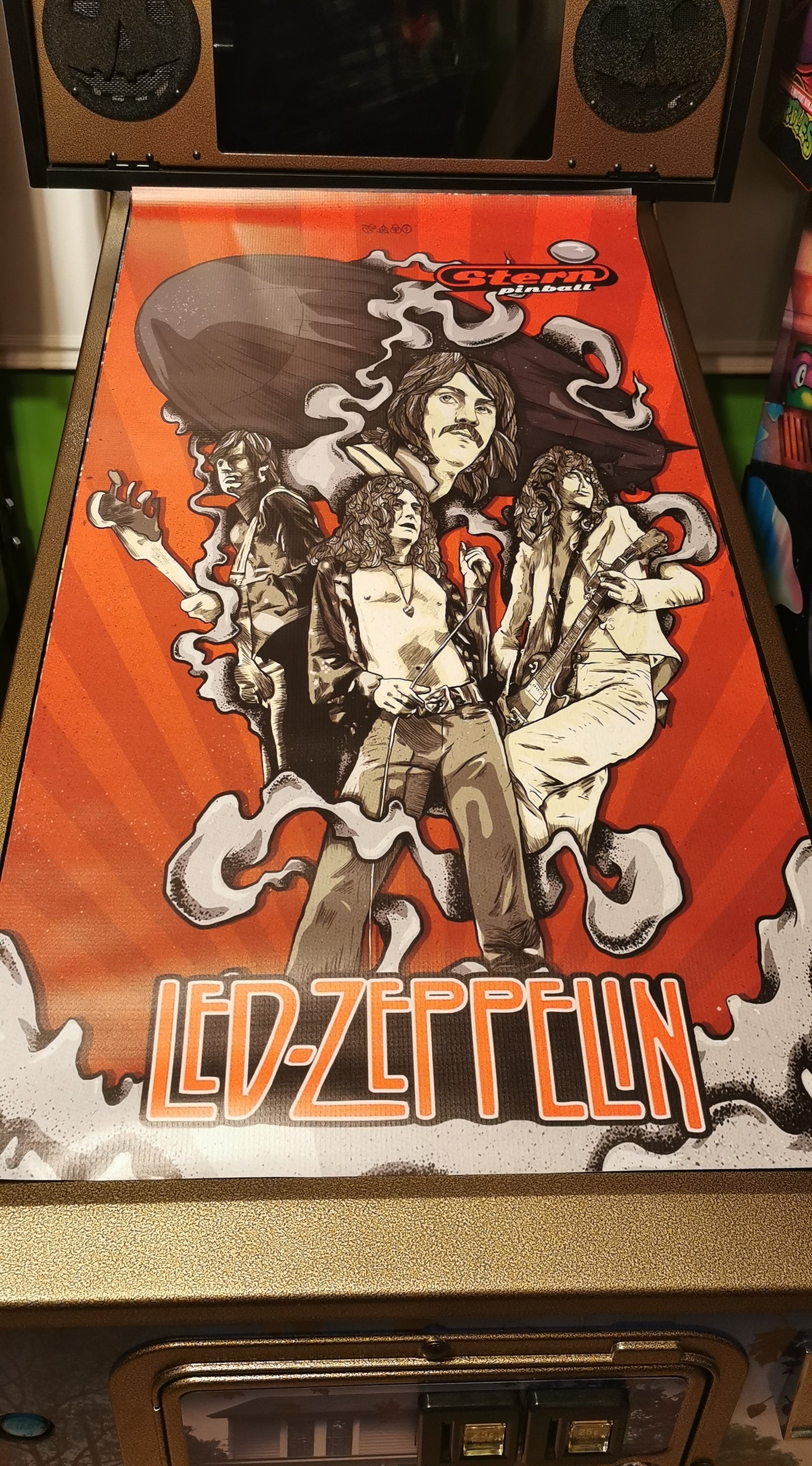 Pinball cover protection Led Zeppelin