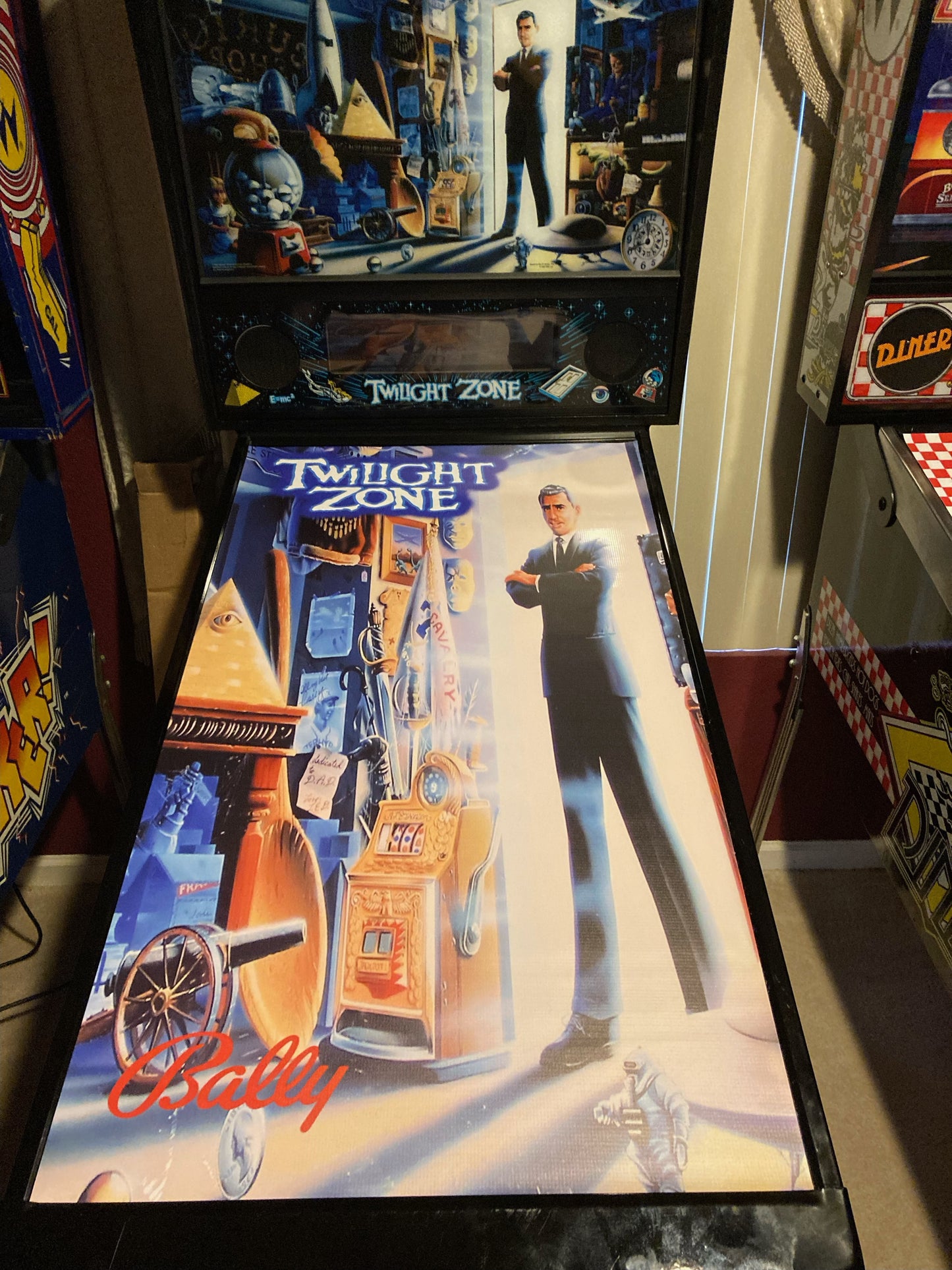 Pinball cover protection glass Twilight Zone Bally