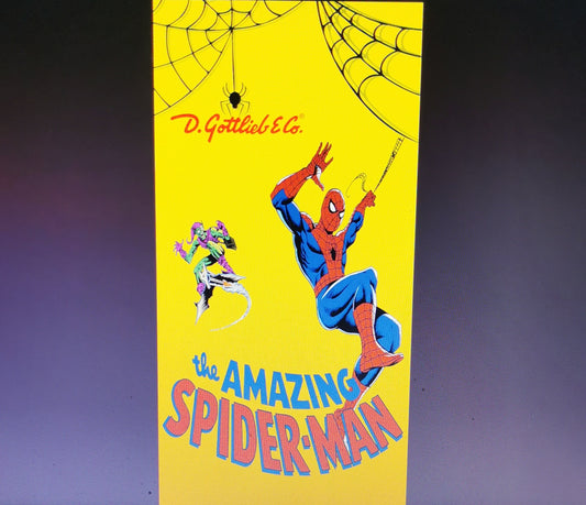 Pinball cover protection glass Amazing Spider-Man