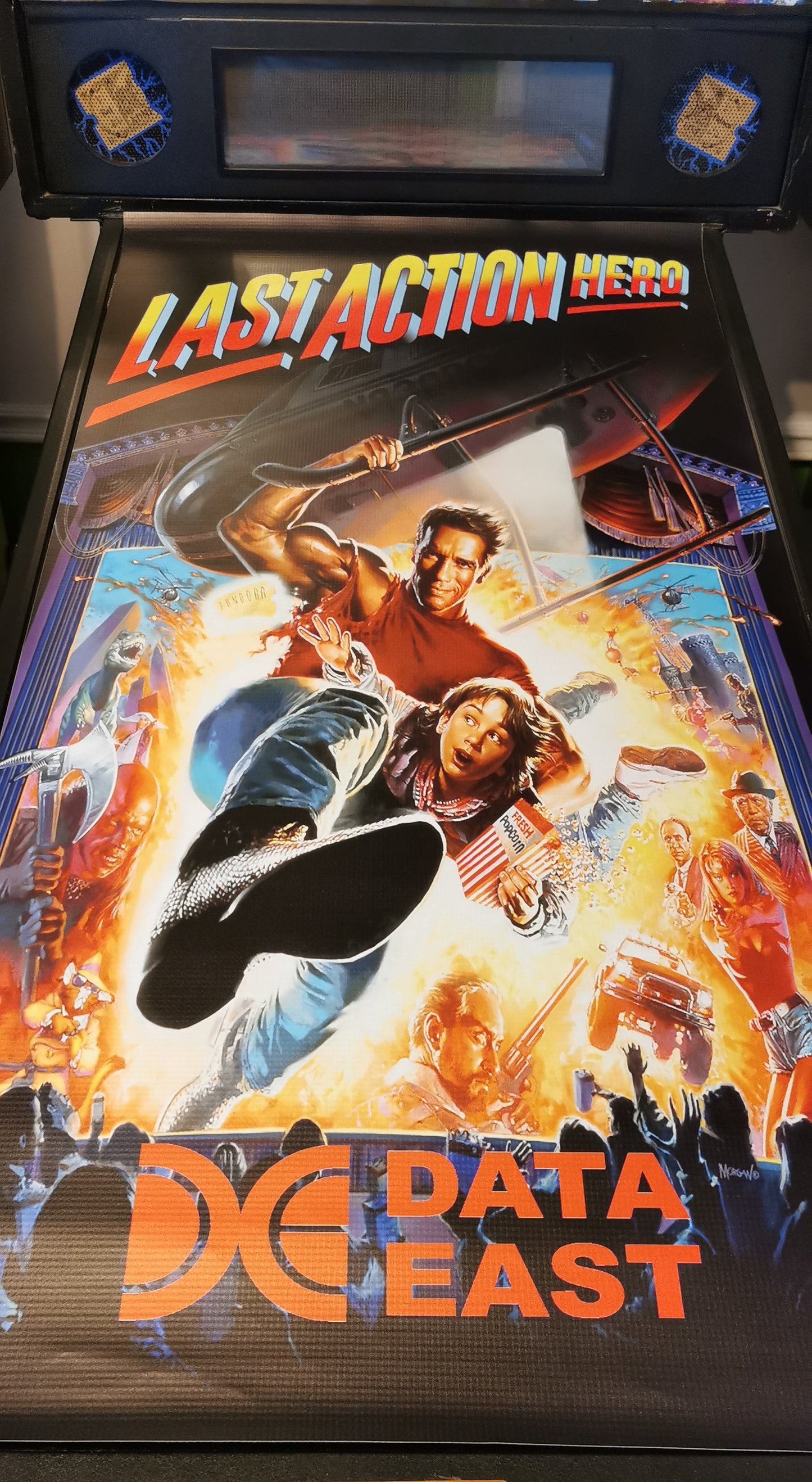 Pinball cover protection glass Last Action Hero data east