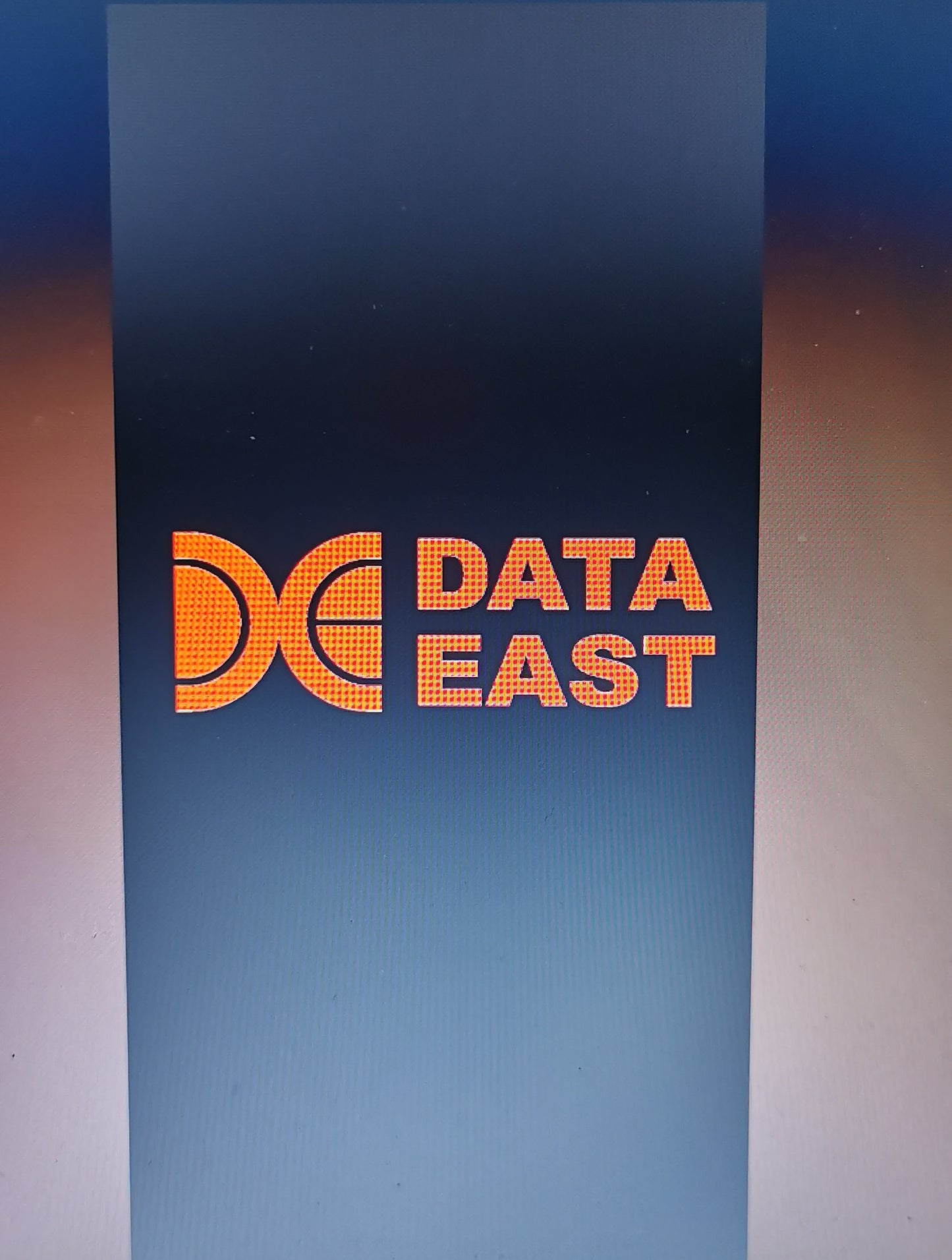 Pinball cover protection glass Data East logo