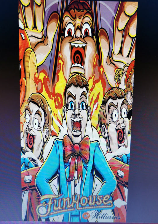 Pinball cover protection glass Funhouse