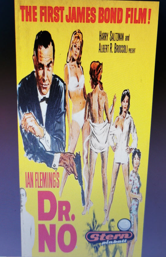 Pinball cover protection glass James Bond Dr No
