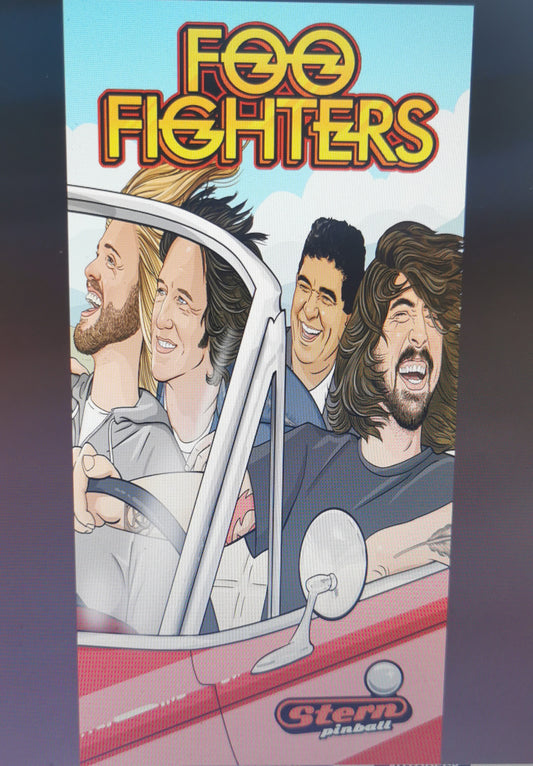 Pinball cover protection glass Foo Fighters Stern