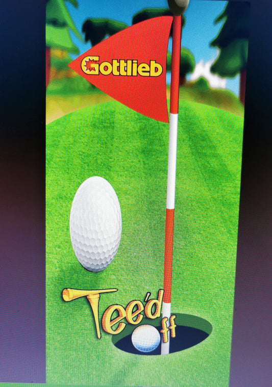 Pinball cover protection glass Teed Off Gottlieb
