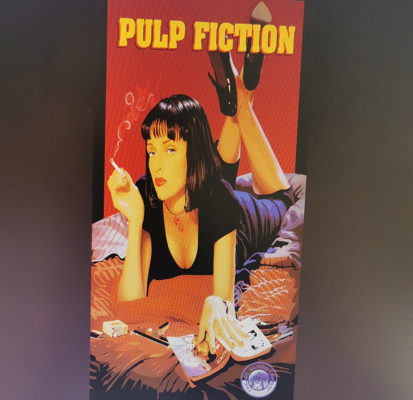 Pinball cover protection glass Pulp Fiction