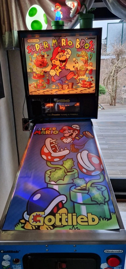 Pinball cover protection glass Super Mario Gottlieb