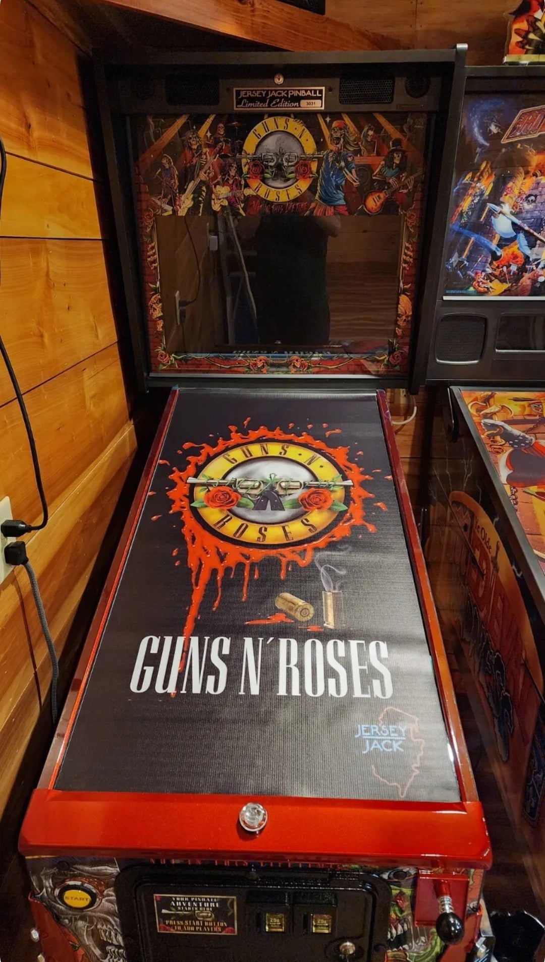 Pinball cover protection glass Guns And Roses