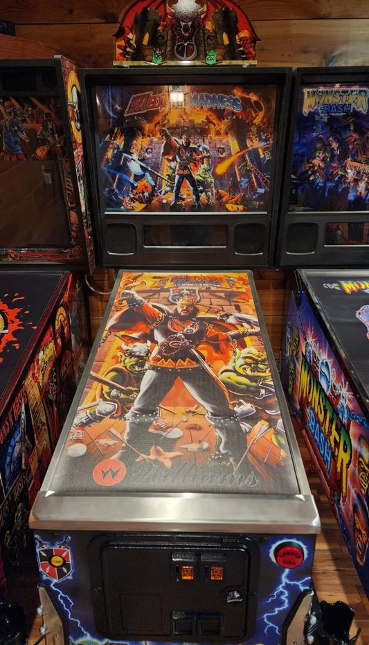 Pinball cover protection glass Medieval madness