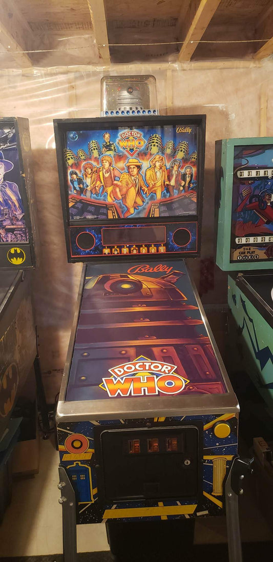 Pinball cover protection glass Doctor Who Bally